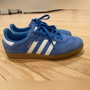 Adidas Samba Blue and White Sneakers